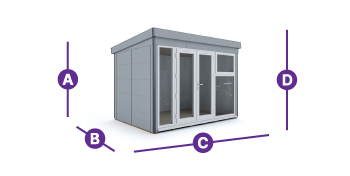 composite garden office 3.5 x 2.5