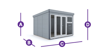 composite garden office 3.5 x 3.5