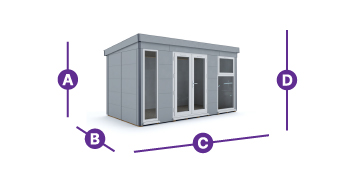 composite garden office 4.5 x 2.5