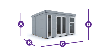 composite garden office 4.5 x 3.5