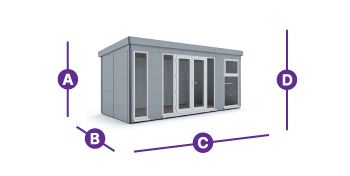 composite garden office 5.5 x 2.5