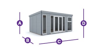 composite garden office 5.5 x 3.5