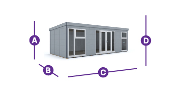 composite garden office 7.5 x 3.5