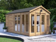 RagePanda Pressure Treated Summer House L Configuration Closed