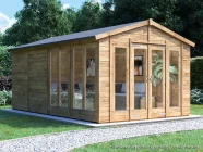 RagePanda Pressure Treated Summerhouse L Configuration Closed