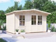 Severn 4m x 2.5m Log Cabin Door Closed Exterior