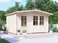 Severn 4m x 3m Log Cabin Georgian Bars - Closed Exterior