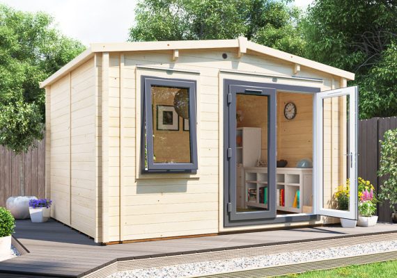 Rhine with uPVC INSULATED Log Cabin