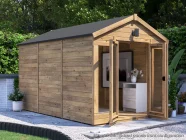 RagePanda Pressure Treated Summerhouse Open