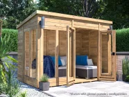 L Glazed Configuration Pressure Treated Summerhouse Open