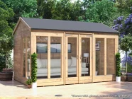 RagePanda Summerhouse Glazed Panel L Closed