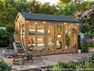Wooden Summerhouse reverse apex fully pressure treated range panda