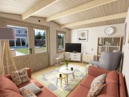 Severn 4m x 3m Log Cabin Interior