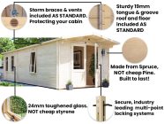 3m x 8m log cabin for sale Spider image