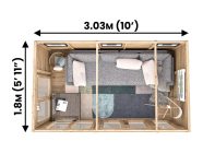 Pressure Treated Summerhouse Top Down