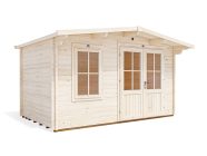 Severn 4m x 2.5m Log Cabin white background