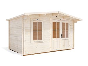 Severn 4m x 2.5m Log Cabin white background