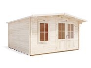 Severn 4m x 4m Log Cabin white background