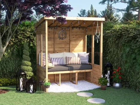 Apocallipo Pent Arbour with Glazed Panels