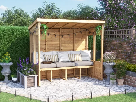 Apocallipo Pent Arbour with Glazed Panels