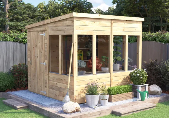 Private: Overlord Modular Pent Potting Shed
