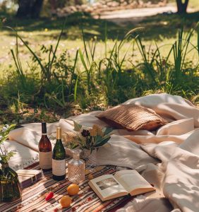 Garden holiday - read a book