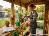 potting shed 6 x 4 interior
