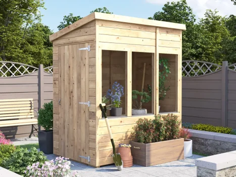 Overlord Modular Pent Potting Shed