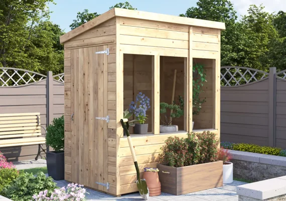 Overlord Modular Pent Potting Shed