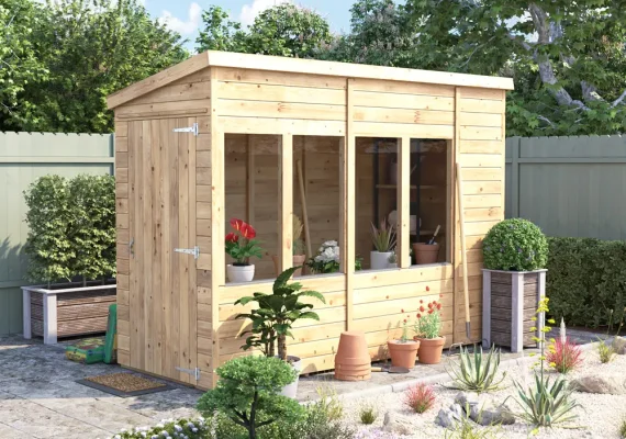 Overlord Modular Pent Potting Shed