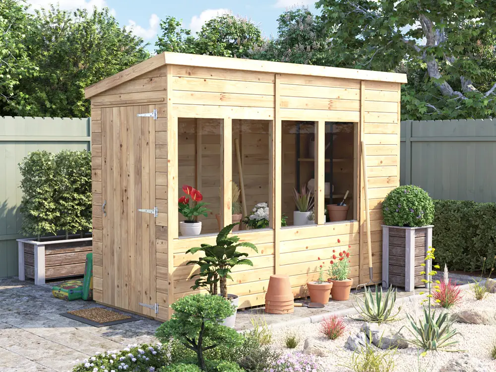 Overlord Potting Shed 3012 1230 Open Door - Cropped Thumbnail