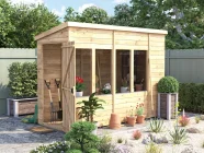Overlord Potting Shed 3012 1230 Open Door - Cropped Thumbnail