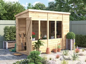 Overlord Potting Shed 3012 1230 Open Door - Cropped Thumbnail