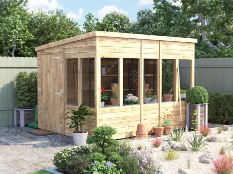 Overlord Modular Pent Potting Shed