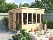 Overlord Potting Shed 3024 2430 Open Single Door - Cropped Thumbnail