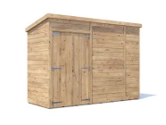 3m x 1.2m pent garden shed overlord