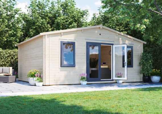 Severn with uPVC INSULATED Log Cabin