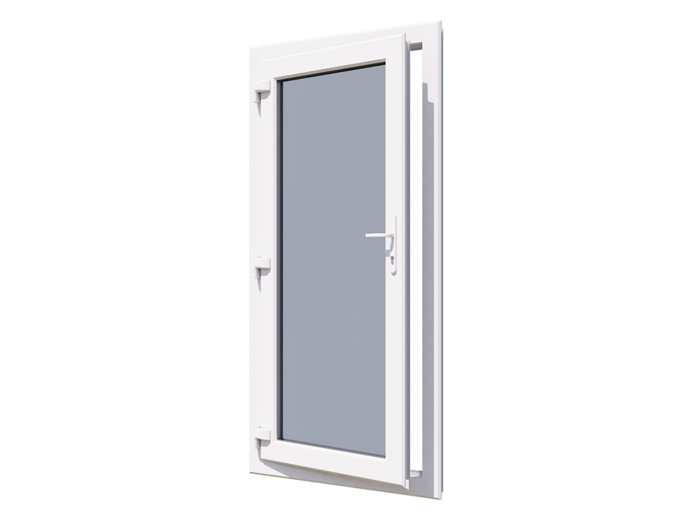 Glass panel door
