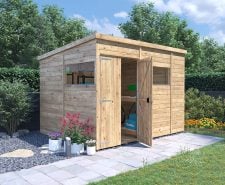 Pent shed