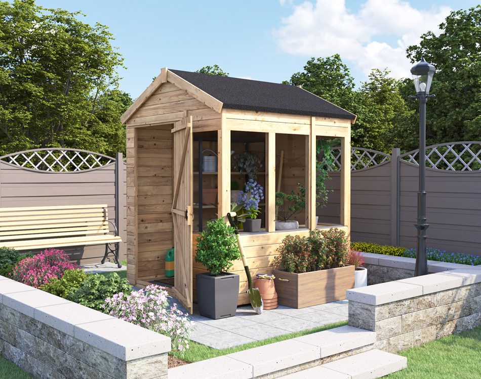 Overlord Potting Shed 1818 Apex Open Hi-Res