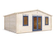 Insulated Log Cabin with uPVC Severn 6m x 5m