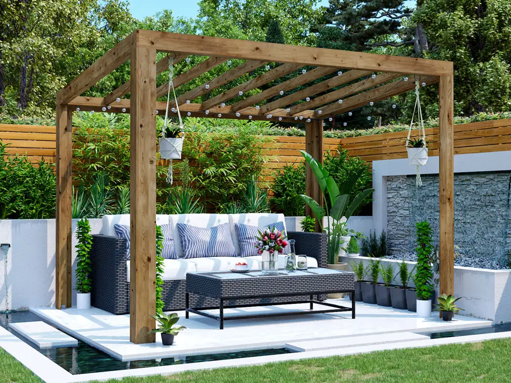 Terracube Pergola 3m x 2.5m Night
