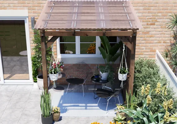Brise Soleil With Roof & Privacy Panel