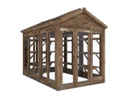 Pressure Treated Wooden Greenhouse Growzilla 6x10 with Optional Shelving
