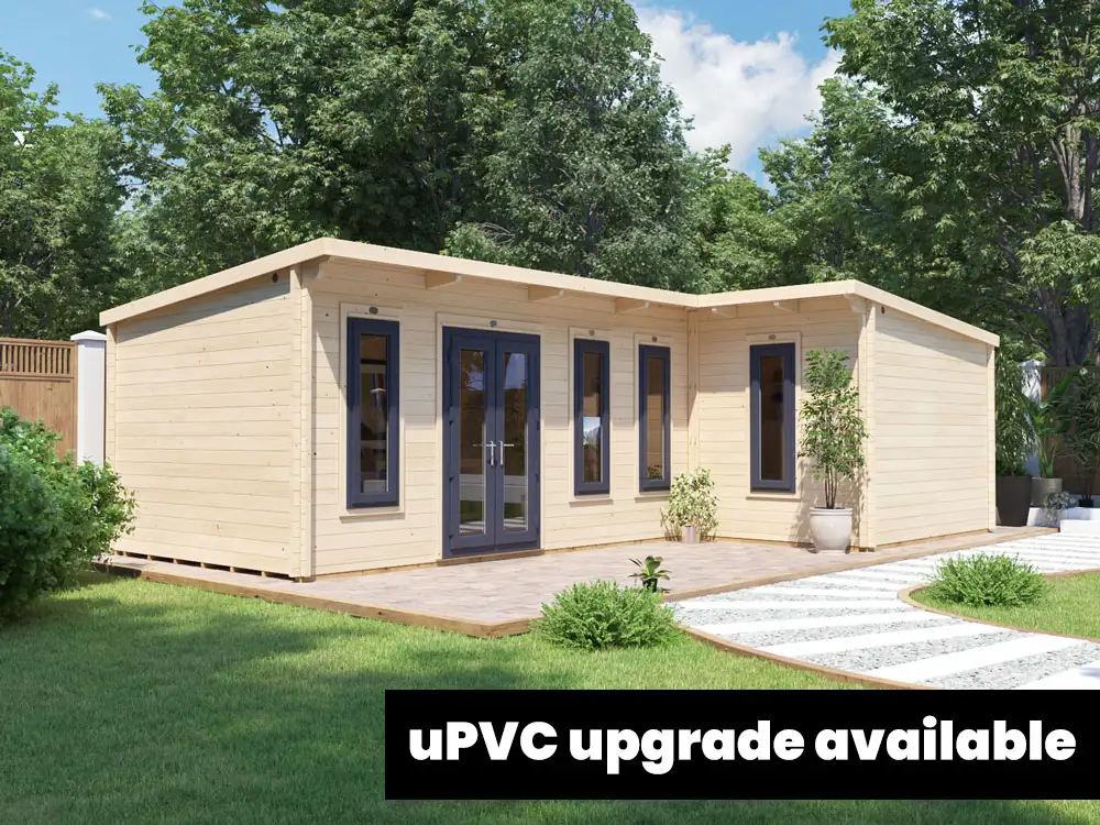 HellWolf Pent L-Shaped Log Cabin | BuyGardenPods product image 3