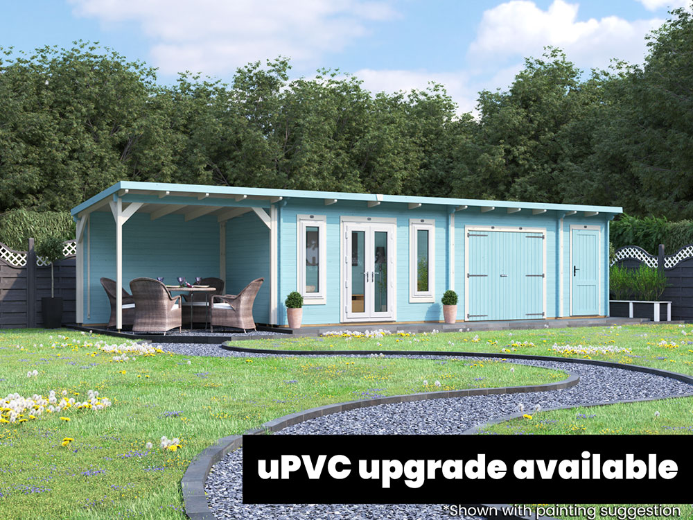 BigEvil Log Cabin with Shed, Workshop and Gazebo | BuyGardenPods product image 3