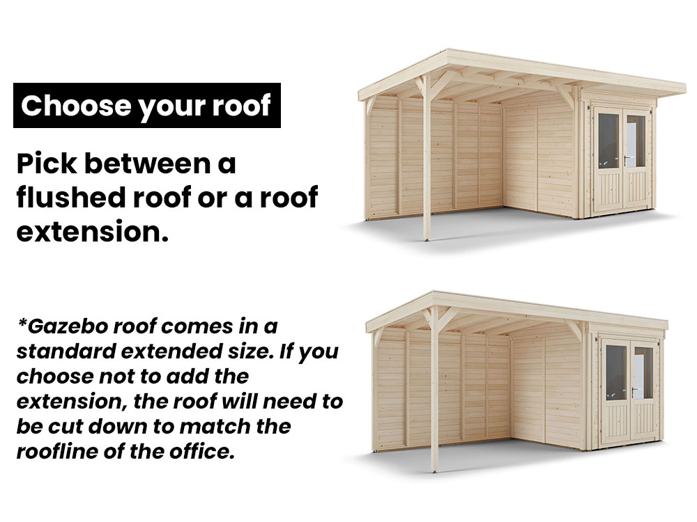 Dominator Classic Garden Office with Side Canopy | BuyGardenPods product image 16