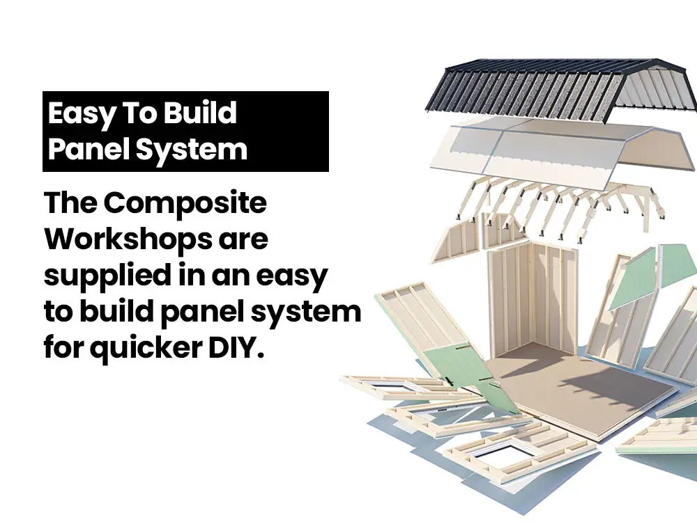 Demon Composite Barn Workshop | BuyGardenPods product image 6