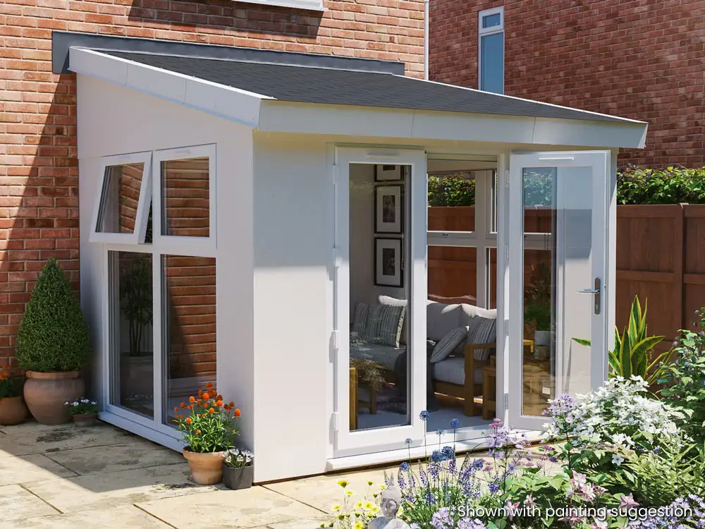 Addroom Conservatory Alternative 3m x 3m with Skylights Glazed