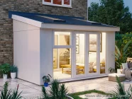 Addroom Conservatory Alternative 4m x 2.5m with Skylights Solid Wall